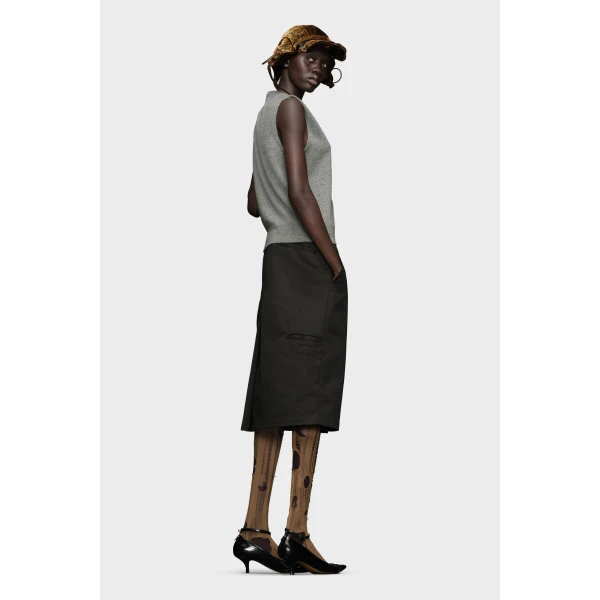 Maison Margiela Wool V-Neck Gilet in Grey | Vests | Luxury Shoes 