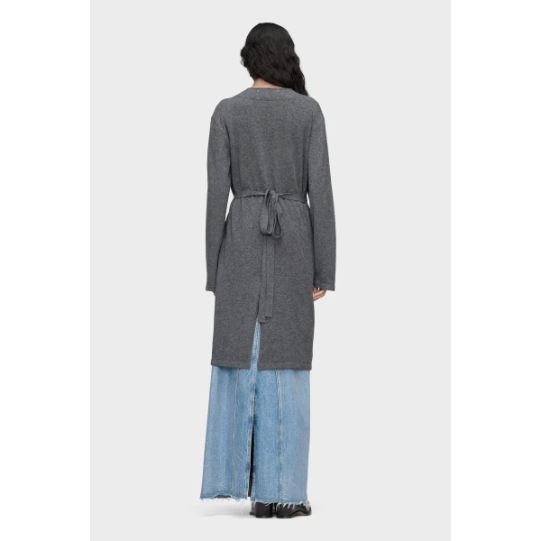 Maison Margiela Wool Wrap Cardigan in Grey | Cardigan | Luxury Shoes 
