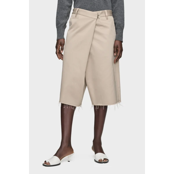 Maison Margiela Wrap Shorts in Grey | Shorts | Luxury Shoes 