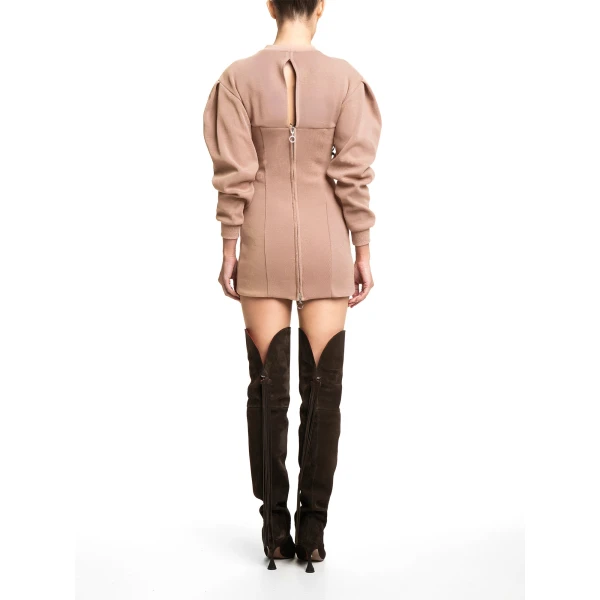 Maria Lucia Hohan Aino Mini Dress in Miele | Mini Dresses | Luxury Shoes 