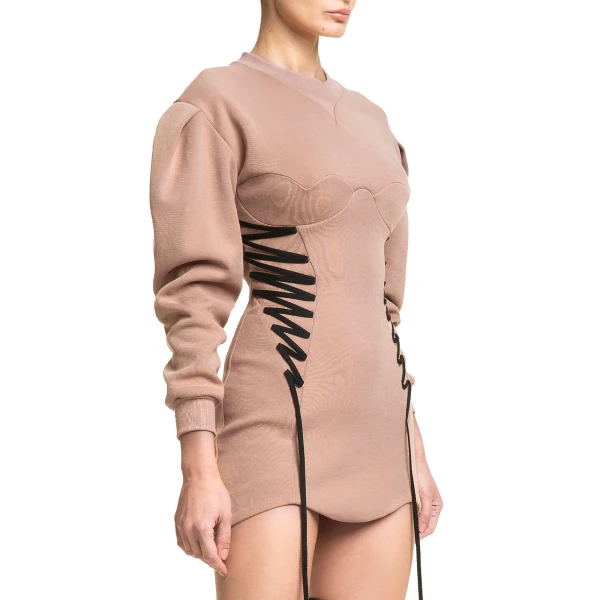 Maria Lucia Hohan Aino Mini Dress in Miele | Mini Dresses | Luxury Shoes 