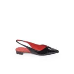 Maria Lucia Hohan Aisha Patent Slingback Flats in Black | Flats | Luxury Shoes 