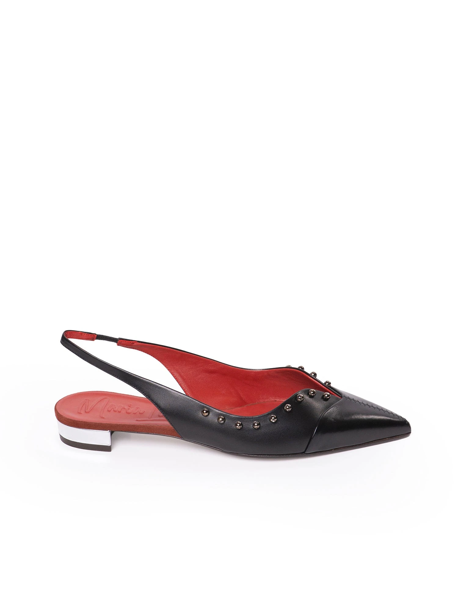 Maria Lucia Hohan Aisha Slingback Flats in Black Embellished Maria Lucia Hohan Aisha Slingback Flats in Black Embellished | Flats | Luxury Shoes