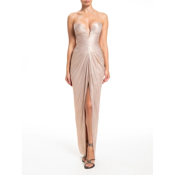 Maria Lucia Hohan Alessandra Gown in Cameo Rose | Evening Gowns | Luxury Shoes 