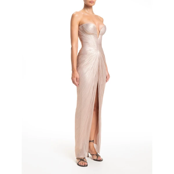Maria Lucia Hohan Alessandra Gown in Cameo Rose | Evening Gowns | Luxury Shoes 
