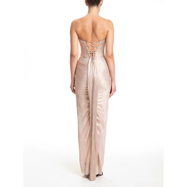 Maria Lucia Hohan Alessandra Gown in Cameo Rose | Evening Gowns | Luxury Shoes 