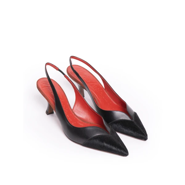 Maria Lucia Hohan Ambra Slingback Pumps in Black | Heels | Luxury Shoes 
