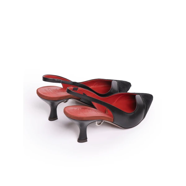 Maria Lucia Hohan Ambra Slingback Pumps in Black | Heels | Luxury Shoes 
