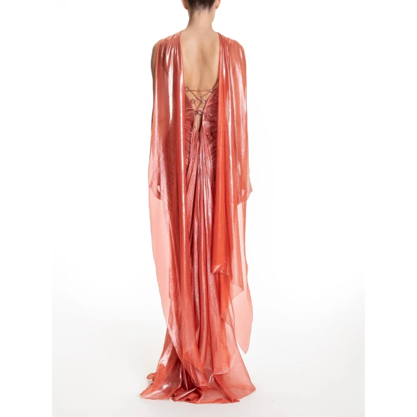 Maria Lucia Hohan Ari Shawl in Blood Orange | Scarves | Luxury Shoes 