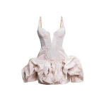 Maria Lucia Hohan Ayna Mini Dress in Nude | Mini Dresses | Luxury Shoes 