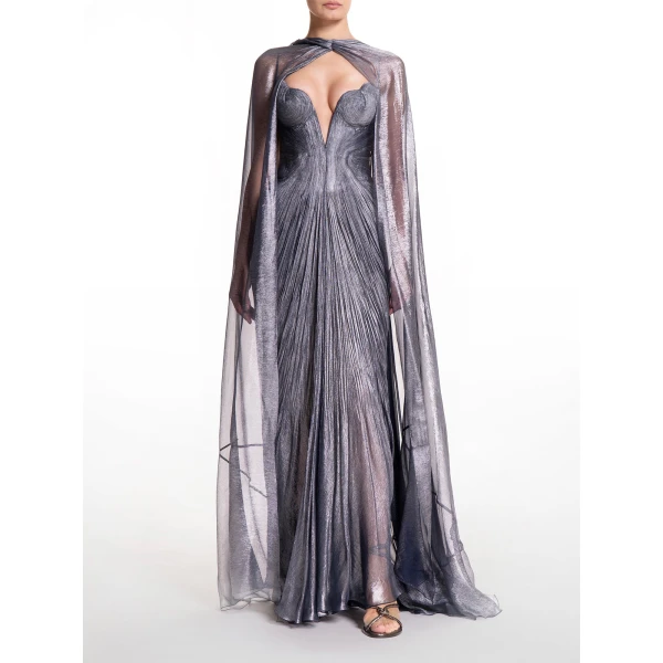 Maria Lucia Hohan Celestina Cape in Nightfall | Scarves | Luxury Shoes 