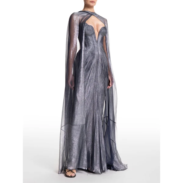 Maria Lucia Hohan Celestina Cape in Nightfall | Scarves | Luxury Shoes 
