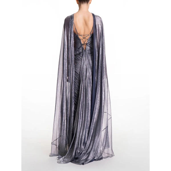 Maria Lucia Hohan Celestina Cape in Nightfall | Scarves | Luxury Shoes 