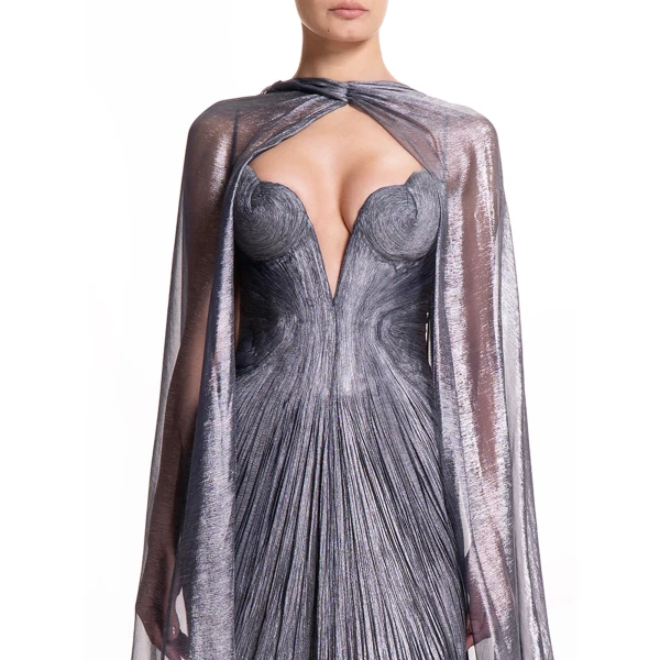 Maria Lucia Hohan Celestina Cape in Nightfall | Scarves | Luxury Shoes 