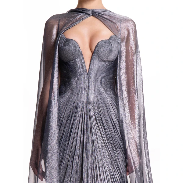 Maria Lucia Hohan Celestina Cape in Nightfall | Scarves | Luxury Shoes 