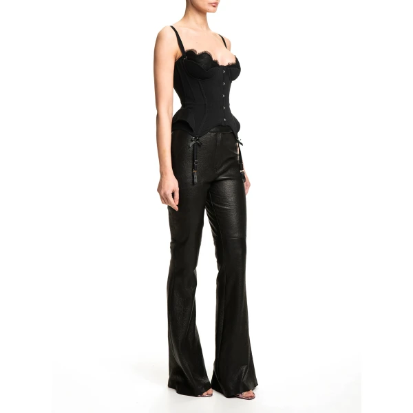 Maria Lucia Hohan Chantal Corset in Black | Sleeveless | Luxury Shoes 
