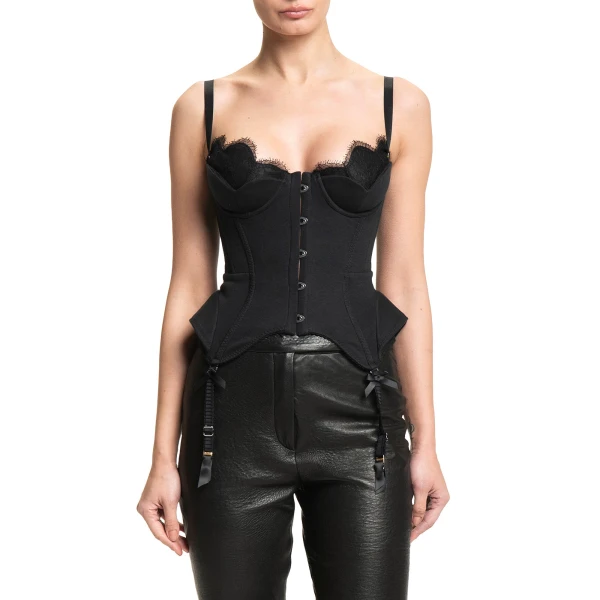 Maria Lucia Hohan Chantal Corset in Black | Sleeveless | Luxury Shoes 