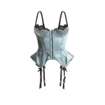 Maria Lucia Hohan Chantal Corset in Blue | Sleeveless | Luxury Shoes 