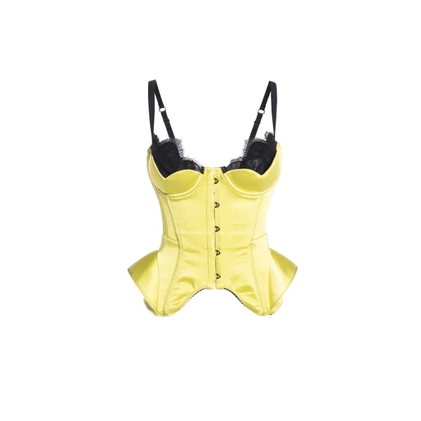 Maria Lucia Hohan Chantal Corset in Lime | Sleeveless | Luxury Shoes 