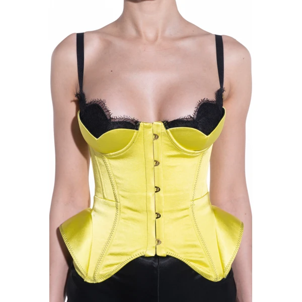 Maria Lucia Hohan Chantal Corset in Lime | Sleeveless | Luxury Shoes 