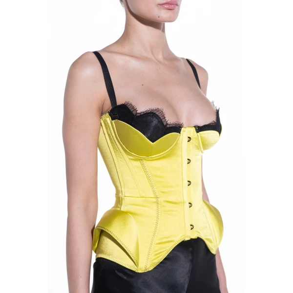 Maria Lucia Hohan Chantal Corset in Lime | Sleeveless | Luxury Shoes 