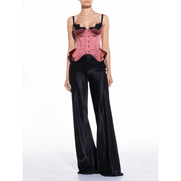 Maria Lucia Hohan Chantal Corset in Lipstick | Sleeveless | Luxury Shoes 