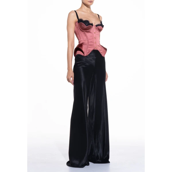 Maria Lucia Hohan Chantal Corset in Lipstick | Sleeveless | Luxury Shoes 