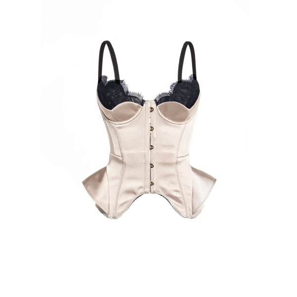 Maria Lucia Hohan Chantal Corset in Macchiato | Sleeveless | Luxury Shoes 