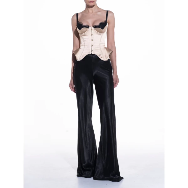Maria Lucia Hohan Chantal Corset in Macchiato | Sleeveless | Luxury Shoes 