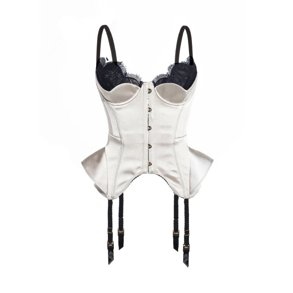 Maria Lucia Hohan Chantal Corset in Moonbeam | Sleeveless | Luxury Shoes 