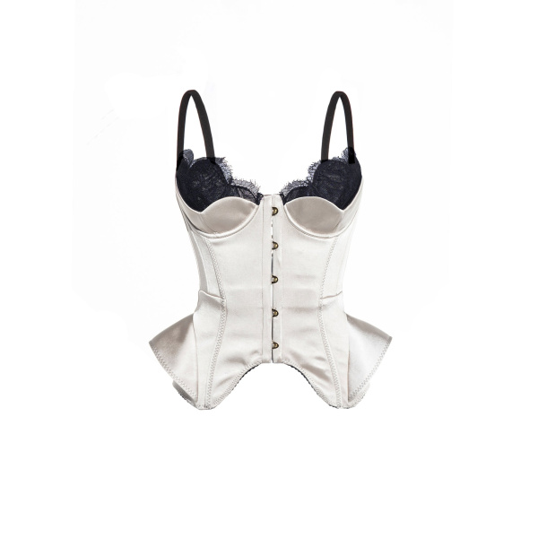 Maria Lucia Hohan Chantal Corset in Moonbeam | Sleeveless | Luxury Shoes 