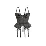 Maria Lucia Hohan Chantal Corset in Tweed | Sleeveless | Luxury Shoes 