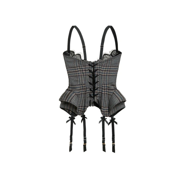 Maria Lucia Hohan Chantal Corset in Tweed | Sleeveless | Luxury Shoes 