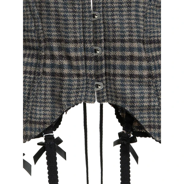 Maria Lucia Hohan Chantal Corset in Tweed | Sleeveless | Luxury Shoes 