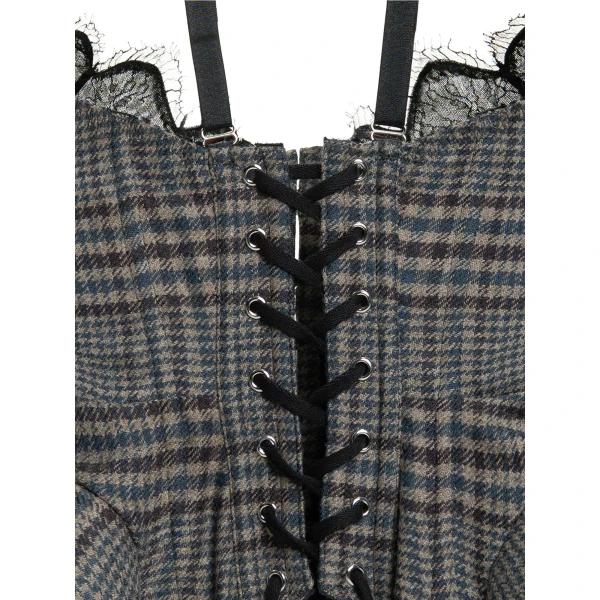Maria Lucia Hohan Chantal Corset in Tweed | Sleeveless | Luxury Shoes 