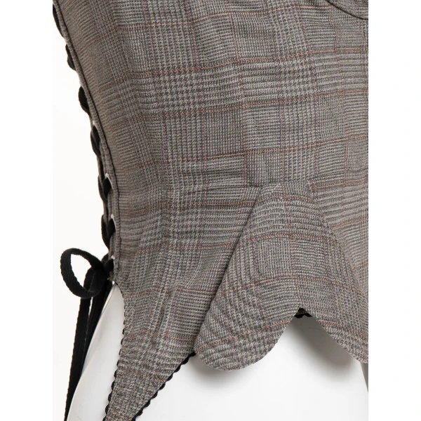 Maria Lucia Hohan Christa X Corset in Check | Sleeveless | Luxury Shoes 