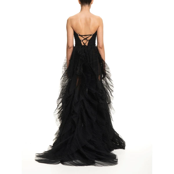 Maria Lucia Hohan Coleen Gown in Black | Evening Gowns | Luxury Shoes 