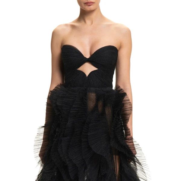 Maria Lucia Hohan Coleen Gown in Black | Evening Gowns | Luxury Shoes 
