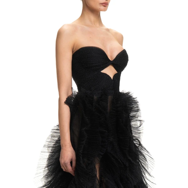 Maria Lucia Hohan Coleen Gown in Black | Evening Gowns | Luxury Shoes 