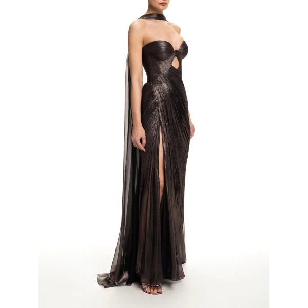 Maria Lucia Hohan Cris Shawl in Incense | Scarves | Luxury Shoes 