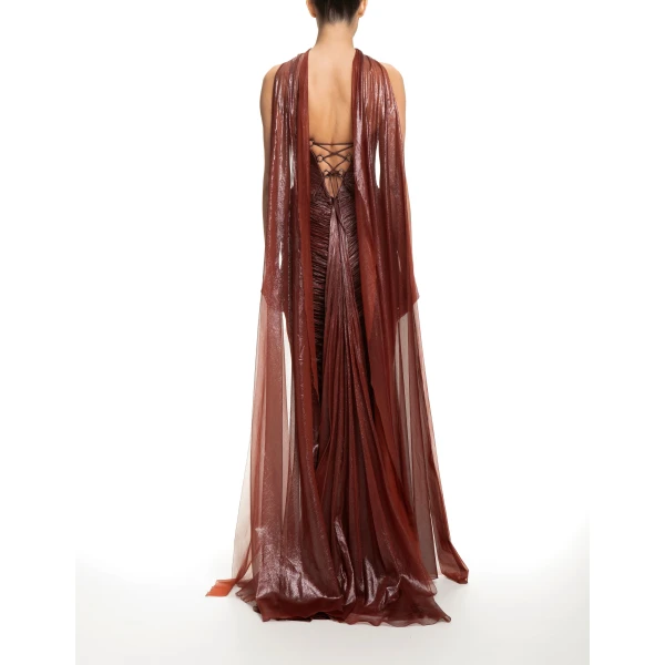 Maria Lucia Hohan Cris Shawl in Truffle | Scarves | Luxury Shoes 