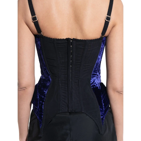 Maria Lucia Hohan Denver Corset in Blue | Sleeveless | Luxury Shoes 