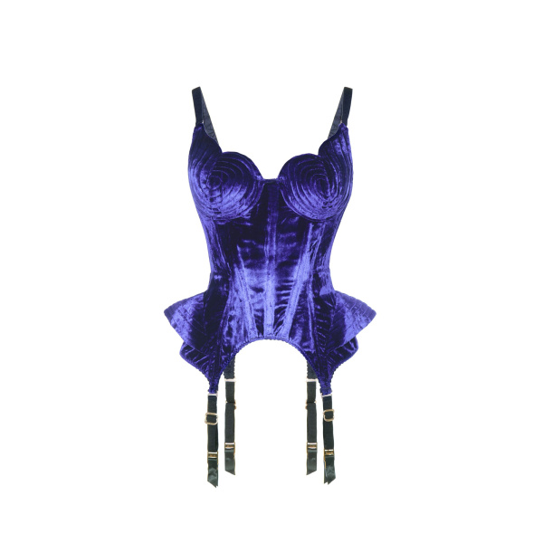Maria Lucia Hohan Denver Corset in Blue | Sleeveless | Luxury Shoes 