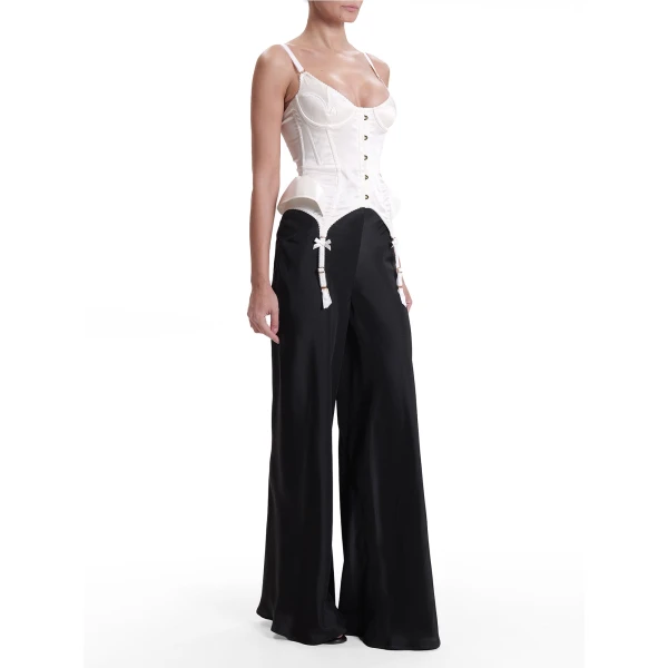 Maria Lucia Hohan Elea Corset in White | Sleeveless | Luxury Shoes 