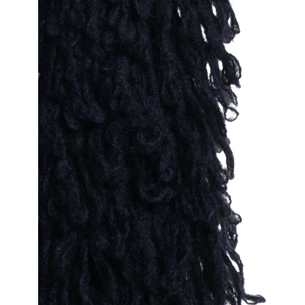 Maria Lucia Hohan Enya Fringe Scarf in Black | Scarves | Luxury Shoes 