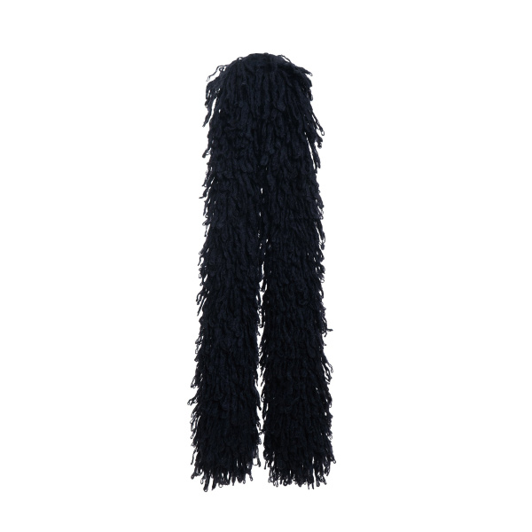 Maria Lucia Hohan Enya Fringe Scarf in Black | Scarves | Luxury Shoes 