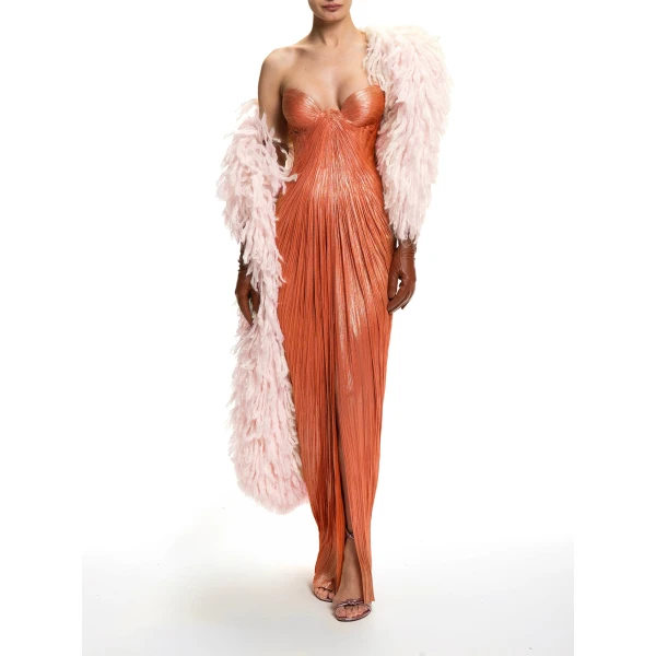 Maria Lucia Hohan Enya Fringe Scarf in Pink | Scarves | Luxury Shoes 