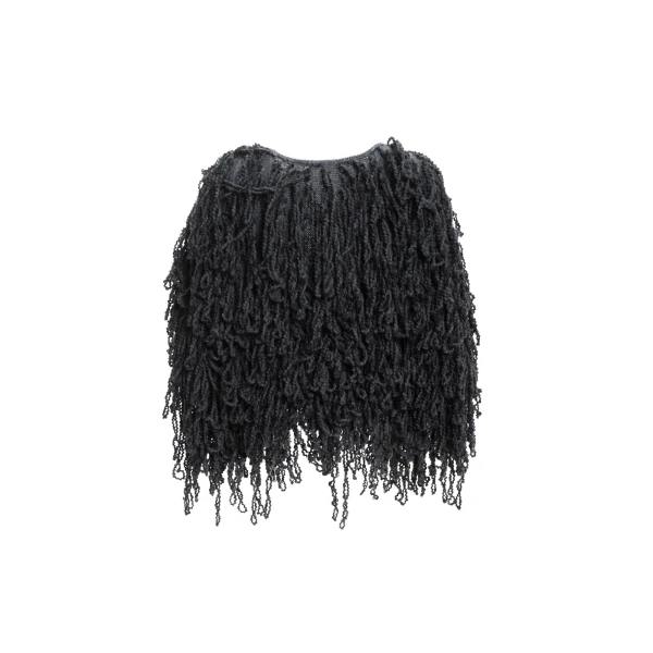 Maria Lucia Hohan Fussili Cape in Black | Scarves | Luxury Shoes 