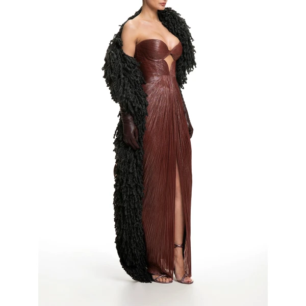 Maria Lucia Hohan Fussili Scarf in Black | Scarves | Luxury Shoes 