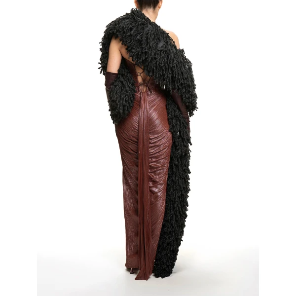Maria Lucia Hohan Fussili Scarf in Black | Scarves | Luxury Shoes 
